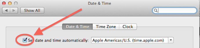 macbook pro date and time settings